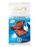 Lindt chocolate whole milk with no added sugar | 100 g bar | Finest and gluten free | Chocolate gift - Buy Online on GoSupps.com