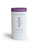Native Plastic-Free Natural Deodorant for Women and Men | Aluminum Free with Baking Soda, Probiotics, Coconut Oil, and Shea Butter | Lavender & Rose Scent - Buy Online on GoSupps.com