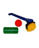 Shop Hedgehog Ball Back Roller Set of 3 with Long Handle - Perfect for Muscle Relief & Pain Management | Fast International Shipping - Buy Online on GoSupps.com