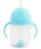 Munchkin Any Angle Click Lock Weighted Straw Trainer Cup  Blue  7 Oz 1 Count (Pack of 1) Blue - Buy Online on GoSupps.com