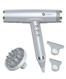Slopehill Professional hair dryers for quick drying ions hairdryer with brushless engine little noise hair dryer with magnetic nozzle for home salon (silver) - Buy Online on GoSupps.com