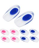 Wonderwin Gel Heel Cups - Silicone Shoe Inserts for Plantar Fasciitis & Heel Pain - Women's Medium/Small (4-8.5) - Pack of 4 - Buy Online on GoSupps.com