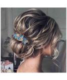 Yheakne Vintage Flower Pearl Hair Clip - Decorative Retro Hairpin for Women & Girls (Blue) - Buy Online on GoSupps.com
