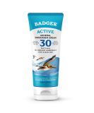 Natural Mineral Sunscreen Cream SPF 30 - Badger Co. Clear Zinc, Unscented, 2.9 fl oz - Buy Online on GoSupps.com