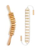 Beeryfun Maderotherapy Set - 2-Piece Wood Massage Device & Roller for Cellulite Relief - Natural Pain Relief for Neck Legs and Back - Buy Online on GoSupps.com
