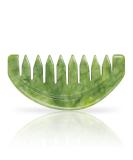 Leosense Green Jade Massage Comb - Handmade Trigger Point Massager for Full Body Relaxation - Natural Jade Gua Sha Scraping Therapy Tool for Facial Massage - Buy Online on GoSupps.com