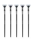 5PCS Folding Scalloped Lash Brush Set - Soft Mascara Fan Brushes for Perfect Lashes | Eyelash Makeup Tools for Upper & Lower Lashes - Buy Online on GoSupps.com