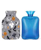 Heat Bottle with Halloween Bat Pattern - 1L Warmth Soft Cover for Pain Relief | Ideal for Hot/Cold Compress Menstrual Cramps & More - Buy Online on GoSupps.com