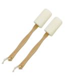 Natural Loofah Back Scrubber QpenguinBabies Loofah on a Stick with Natural Loofah Sponge Exfoliating Body Sponge Scrubber With Long Wooden Handle Back Brush For Men & Women in Bath Spa Shower 2 Pack - Buy Online on GoSupps.com