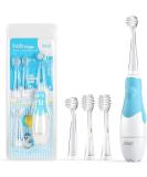 Seago Baby Electric Toothbrush Children's Power Toothbrushes with 4 Dupont Brush Heads and Led Light 2-Min Timer for Children Aged 6 Months to 4 Years Penguin Shape Design(Blue) - Buy Online on GoSupps.com