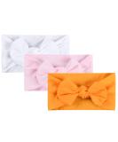 Aolso Baby Girl Headbands Set - 3pcs Newborn to Toddler Hair Bands with Bows | Child Hair Accessories - Buy Online on GoSupps.com