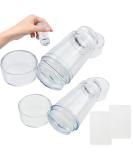 2 PCS Nail Stamp Double Sided Nail Art Jelly Stamper French Manicure Kit Silicone Nail Stamper French Tip with Scraper for Nails Manicure Tools - Buy Online on GoSupps.com