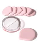 MOHOPE 8Pcs Air Cushion Makeup Sponges for Foundation with Portable Box | Latex-Free Blending Sponge for Liquid, Cream, Foundation and Powder | Teardrop Powder Puff | Pink 8PC Drop Pink - Buy Online on GoSupps.com