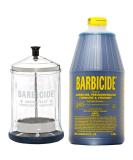 Buy King Research Barbicide Disinfecting Jar (21oz) & Disinfectant (64oz) | Midsize Disinfection Solution for Salons & Spas - Fast International Shipping - Buy Online on GoSupps.com