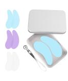 Reusable Eye Patches - 3 Pairs for Wrinkle Reduction & Lifting | Silicone Under Eye Patches with Applicator in Stylish Tin Case - Buy Online on GoSupps.com