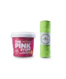 The Pink Stuff Paste 850g - Non-Toxic Household Cleaner Set with Fibre Cleaning Cloth | All-Purpose Miracle Cleaning Solution - Buy Online on GoSupps.com