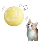 Peticularz Interactive Cat Toy - Self-Employed Electric Powerball 2.0 with Wloom Intelligence - Magic Yellow Star Ball for Cats - Buy Online on GoSupps.com