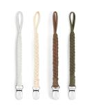 Pacifier Clips for Boys and Girls - Hand-Made Braided Leash for Teething Toy or Soothie (4 Pack, Color E) - Buy Online on GoSupps.com