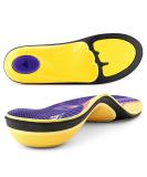 VALSOLE Plantar Fasciitis Insoles - Heavy Duty Support for Men & Women | Pain Relief Orthotics for Flat Feet High Arches Metatarsalgia | Work Boot Shoe Insole (Purple - Buy Online on GoSupps.com