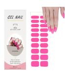 Pink Semi Cured Gel Nail Strips - 20Pcs French Manicure Stickers for Long Lasting Results - Buy Online on GoSupps.com