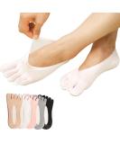 Buy 5 Pairs Women's Breathable Thin Toe Socks for Bunion Relief | Five Finger Orthopedic Compression & Separator Socks | Sizes 6-9 - Buy Online on GoSupps.com