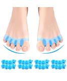 8 PCS Juzure Silicone Toe Separators for Bunions - Toe Correctors for Women & Men - Buy Online on GoSupps.com