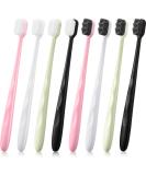 8-Piece Extra Soft Toothbrush Set for Adults | Micro Nano Silk Bristle for Sensitive Teeth | Flat & Wavy Heads for Optimal Oral Care - Buy Online on GoSupps.com