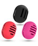 Fauxomor 3-Pack Makeup Sponge Holder | Breathable Silicone Travel Bag for All Sizes | Frost-Safe Portable Beauty Blender Tool Black Red Rose Red - Buy Online on GoSupps.com