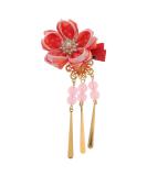 Kimono Clips - Japanese Hair Accessories Kanzashi Hairpins & Jewelry in Red | Perfect for Elegant Hairstyles - Buy Online on GoSupps.com