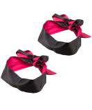 LYQLXL Satin Eye Mask Sleep Mask Black 57 Adjustable (Pack of 2) - Buy Online on GoSupps.com