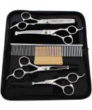 ISEAFLY 5-in-1 Dog Grooming Set - Stainless Steel Shears for Full Body Face Nose & Ear Care | Ideal for Cats & Dogs - International Shipping Available - Buy Online on GoSupps.com