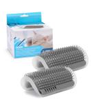 Nobleza 2 Pack Cat Brush with Catnip - Self Groomer for Cat Massage & Hair Removal | International Shipping Available - Buy Online on GoSupps.com