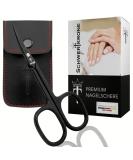 Schwertkrone Nail & Cuticle Scissors - Made in Germany with Case | Premium Quality Solingen Cuticle Scissors for Perfect Grooming - Buy Online on GoSupps.com
