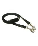 Double Ended Dog Training Lead Police Style Adjustable Leash 5ft (1.5 Metres) Multi-Functional In Air Webbing (Black 25mm Air Webbing) 25mm Air Webbing Black - Buy Online on GoSupps.com
