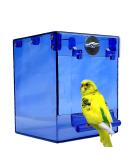 Kathson Parrot Bath Box - Hanging Bathtub for Pet Birds (Blue) - Buy Online on GoSupps.com