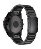 Pencoda for Garmin Fenix 7X/6X/5X Plus Band  26mm Titanium Metal Quick Release Easy Fit Watch Bands with Double Button Clasp for Garmin Fenix 7X/6X Pro/5X/5X Plus Smartwatch (Black) - Buy Online on GoSupps.com