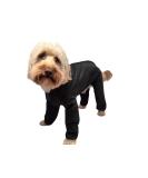 Trouser Suit Waterproof Dog Rain Coat Onesie Black (18 inch) - Buy Online on GoSupps.com