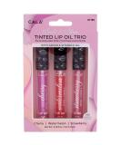 Feel Foxy Tinted Lip Oil Trio - Strawberry Watermelon Cherry | Hydrating & Long-lasting | International Shipping - Buy Online on GoSupps.com