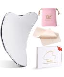 Buy Large Stainless Steel Gua Sha Facial Tool - Reduce Tension & Swelling with Dolphin-Shaped Schabemassage for Lymphatic Drainage - International Shipping Available - Buy Online on GoSupps.com