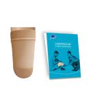 Prosthetic Stump Shrinkers - Above Knee 25cm Compression Amputee Socks 20-30 mmHg for Daily Use | Taiwan Excellence XL Beige - Buy Online on GoSupps.com
