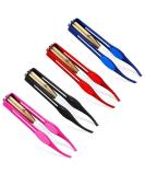 Fuckettes Set: 4 Precision Stainless Steel Tweezers with LED Light for Makeup Eyelashes & Hair Removal - Buy Online on GoSupps.com