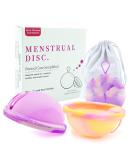 Fenyw Periodic Disc - Reusable Medical Silicone Menstrual Disc | Soft Tampon Alternative (S+L) Style 3 - International Shipping - Buy Online on GoSupps.com
