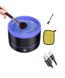 Electric Makeup Brush Cleaner with Silica Gel Mat Bowl - Small, Easy to Clean, Type-C, Automatic 5V 1A - Beauty Brush Cleaner Machine Tools (Blue) - Buy Online on GoSupps.com