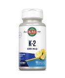 KAL Vitamin K2 500 mcg Bone Heart and Artery Health Supplement as Vitamin K2 MK4 Bone Strength and Cardiovascular Function Support Natural Lemon ActivMelts Vegetarian 100 Serv 100 Micro Tablets - Buy Online on GoSupps.com