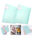 2Pcs A3 Diamond Painting Storage Book with 30 Clear Pocket Sleeves - Green | Portable Art Portfolio Folder for Large Artwork, Reports, and Posters - Buy Online on GoSupps.com