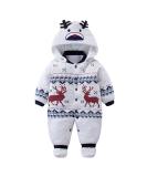 Vine Baby Clothes Hooded Romper Thicken Jumpsuit Outfit | Unisex Cotton Cute Outfit 9 Months - Buy Online on GoSupps.com