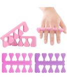 Weddhuis 6-Piece Cotton Peach Herz Toe & Finger Separator Set | Ideal for Nail Art Pedicure & Gel Application - Buy Online on GoSupps.com