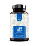 High-Dose MSM Tablets 2200mg & Vitamin C - 365 Vegan Tablets - Performance Winner 21* - Laboratory Tested - No Additives - Compact Powder Alternative - Buy Online on GoSupps.com