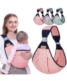 HINATAA Breathable Baby Sling | Adjustable Baby Carrier Wrap | Quick Dry & Thick Shoulder Straps | 0-36 Months (Pink A) - Buy Online on GoSupps.com