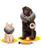 Buy Halskruff Inflatable Dog & Cat Collar - Leak Protection Soft Recovery Collar for After Surgery & Castration (Medium Size) - Available for All Pets - Buy Online on GoSupps.com